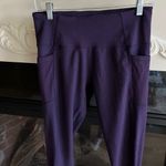 Zobha  Leggings Athletic Gym Side Pockets Purple Womens Small Photo 2