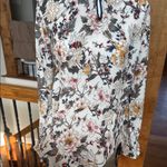Hayden LA boho Floral cream gray multicolor peplum keyhole Top flowy Photo 6