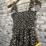 ASOS EUC  Design Cami Mini Sundress Black w/ Raw Daisy Print size 4 Photo 2