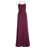 Show Me Your Mumu Dress Womens Small Burgundy Maxi Strappy Open Back Bridesmaid Photo 2