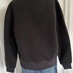 Everlane  Womens Renew Teddy Oversized Fleece Sweatshirt Black Size S Photo 2