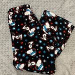 Peanuts Snoopy Fleece Black Pajama Pants Size S Photo 0