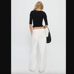 Princess Polly Lioness Top Model White Relaxed Fit Low Rise Straight Leg Jeans L Photo 4