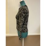 Apt. 9  Leopard Print 100% Cashmere Cardigan Women’s Medium Crewneck Soft Leopard Photo 3