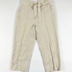Jonathan Simkhai Remington Signature Crepe Ankle Crop Belted Casual Trouser Pant Photo 0