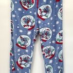 Disney Stitch Christmas Pajama Pants Women Small Fleece Jogger with Pockets Photo 0