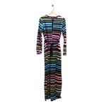 H&M Fashion Star For Collab Maxi Dress Rainbow Size 8 Bohemian Pride Party Retro Photo 1