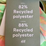 H & M Neon Green Yellow Burst Square Neckline Print Bikini Top Bathing Swim S Photo 6