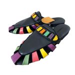 Farm Rio NWT Rainbow Beaded Vegan Mules - Size 8 Photo 4