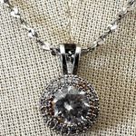 Charter Club halo rhinestone pendant necklace Photo 0
