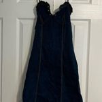 Vintage Dark Wash Denim Mini Dress Photo 1