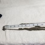 Adia Kibur Brass Choker Bib Tassel Necklace Tan Photo 3