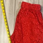 J.Crew Easy Pants In Lace Floral Red - 00P Photo 11