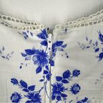 TIMELESS LONDON Elode Blue and White Midi Dress Size 12 Photo 6