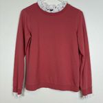 Boden Holly Jersey Pink Eyelet Lace Photo 0