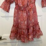 MISA Los Angeles Washed Rose Pink Danae Floral Blouson Mini Dress Sz XS Photo 7