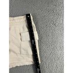 Relaxx Cargo‎ Sweat Shorts Women Medium High Rise Elastic Drawstring Waist Y2K Tan Photo 3