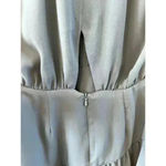 Krisa NWT  Halter Asymmetrical Ruffle Mini Dress Teal Green Size Small Photo 4