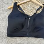 Athleta Women’s Advance Zip Front Sports Bra B-DD High Impact in Black Size 40DD Photo 4
