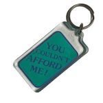 Novelty Acrylic Kalan Keychain Couldnt Afford Humor Vintage Keyring 180 u Y2K Blue Photo 0