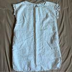 Antibes Blanc 100% linen white tshirt dress Size M Photo 0