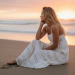 Aerie Tie Dye Maxi Dress White Size Small Ethereal Goddess Summer Bohemian Beach Photo 1