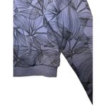 Buff Bunny Collection Cropped Zip Up Hoodie Charcoal Leaf Print Athleisure M Gray Size M Photo 7