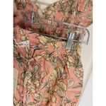 Kiwi + Punch Floral Smocked Crop Top Ruffle Sleeve Sweetheart Neckline S Pink Photo 6