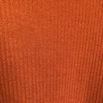 Rust Orange Ribbed Cropped Sweatshirt and Jogger Set Size M Size M Photo 8