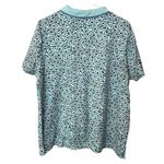 Lands' End  Blue Floral Polo Photo 2