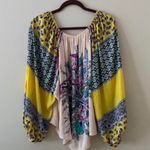 Free People Positano Printed Peasant Blouse Top Photo 4