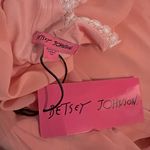 Betsey Johnson  Boudoir Crinkle Chiffon Tie Back Dress Pink White New w/Tag Photo 6