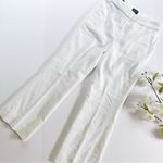 J.Crew  Factory Women's White Linen Kelsey Pants Summer Kickback Size 00 Photo 3