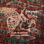 Free People  Vintage Y2K Butterfly Logo Deep Vee Open Shoulder Top Blouse Size XS Photo 10