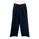 Everlane  the way high draped black pants Sz 6 short Photo 2