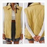 Urban Outfitters  Annie Quilted Faux Leather Vest Photo 1
