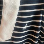 New Nautica Jeans Women's Tiered Dress Blue White Striped NWT Size Small Photo 3
