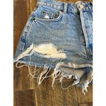 Reformation  jean shorts size 24 button fly raw hem Photo 2