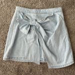 Bow denim skirt Blue Size XS Photo 1