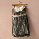 Phoebe Couture  Bejeweled Tulle Overlay Strapless Formal Mini Dress NWT Size 8 Photo 1