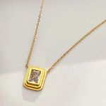 Stainless Steel Necklace 18k Gold Pvd Photo 0