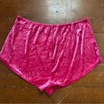 Pink Velvet Sleep Shorts with Bow Size XL Photo 1