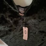 Victoria's Secret NWT  Black Velvet Long Sleeve Thong Bodysuit Size M/L Photo 4