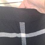 Elle  Heavy Knit Black and White Plaid Skater Skirt Photo 5