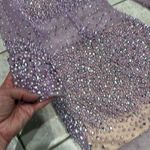 Hot Miami Styles Purple Rhinestone Sparkle Gem Dress Size S C26 Photo 4