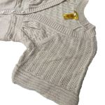 Catherine Malandrino 100% Baby ALPACA Cream Embroidered Vintage Button Top Sz S Photo 11