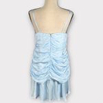 Bardot Quinn Ruched Minidress Women's Sz 6 Sky Blue Sleeveless NWT Photo 4
