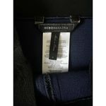 BCBGMAXAZRIA  Black & Blue‎ Striped Pencil Skirt Women's Career Elegant Photo 5