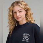 Lululemon  NWT Heavyweight Fleece Pullover Tennis Club Sweater Top Blue Size M Photo 4