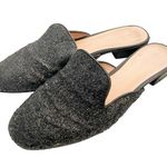 Kate Spade Size 8.5 Black Glitter Slip on Mules Almond Toe Photo 0